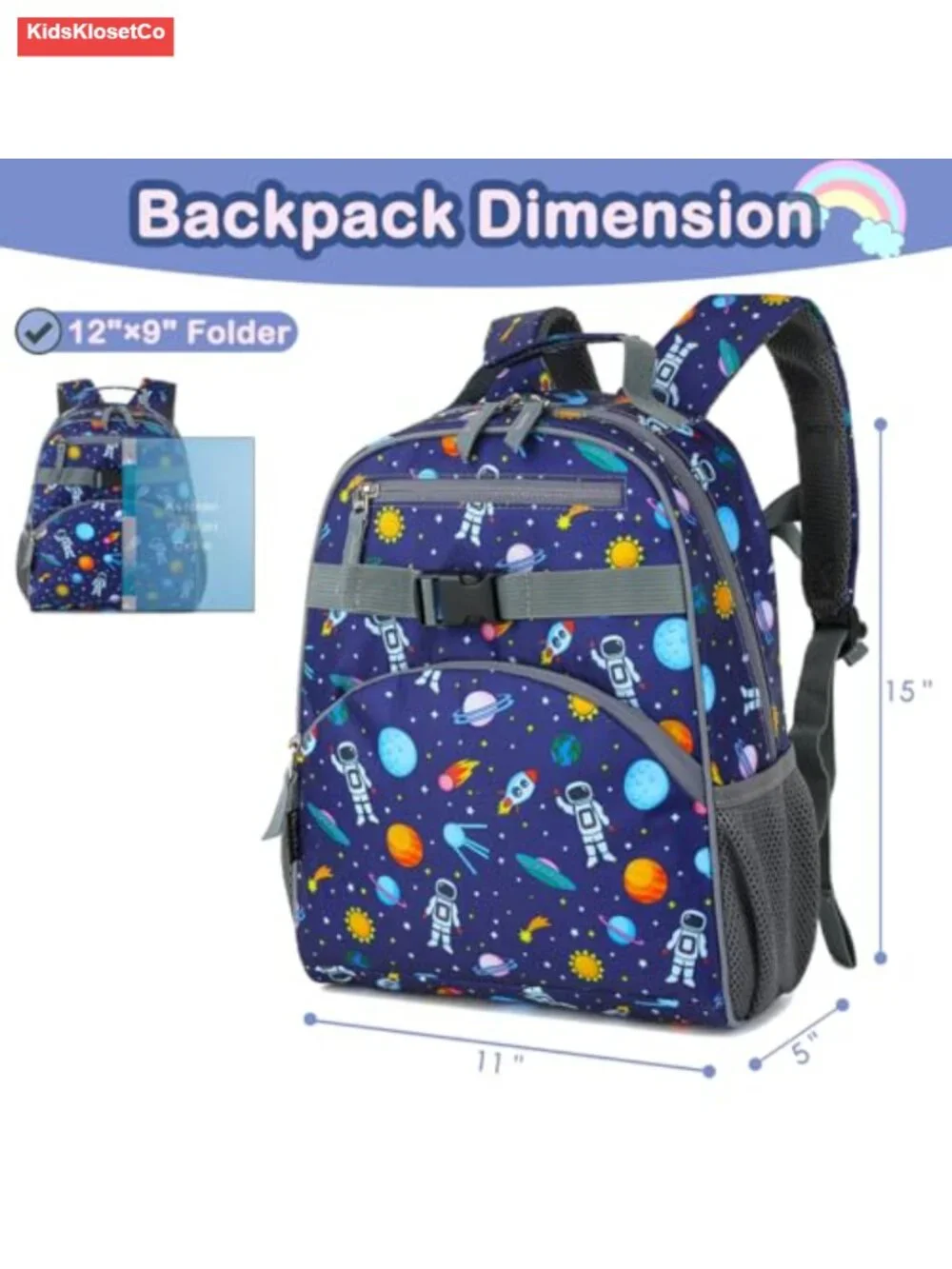 Kids Backpack Toddler Boys Girls Lightweight Bookbag Daycare School Travel